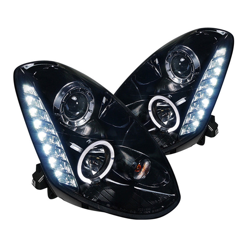 Spec-D 05-06 G35 Sedan Halo Projector Headlights Smoked