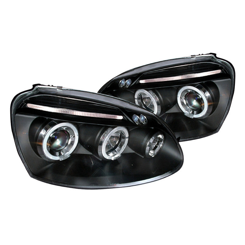 Spec-D 06-08 Vw Golf 5 Pro Black Headlights