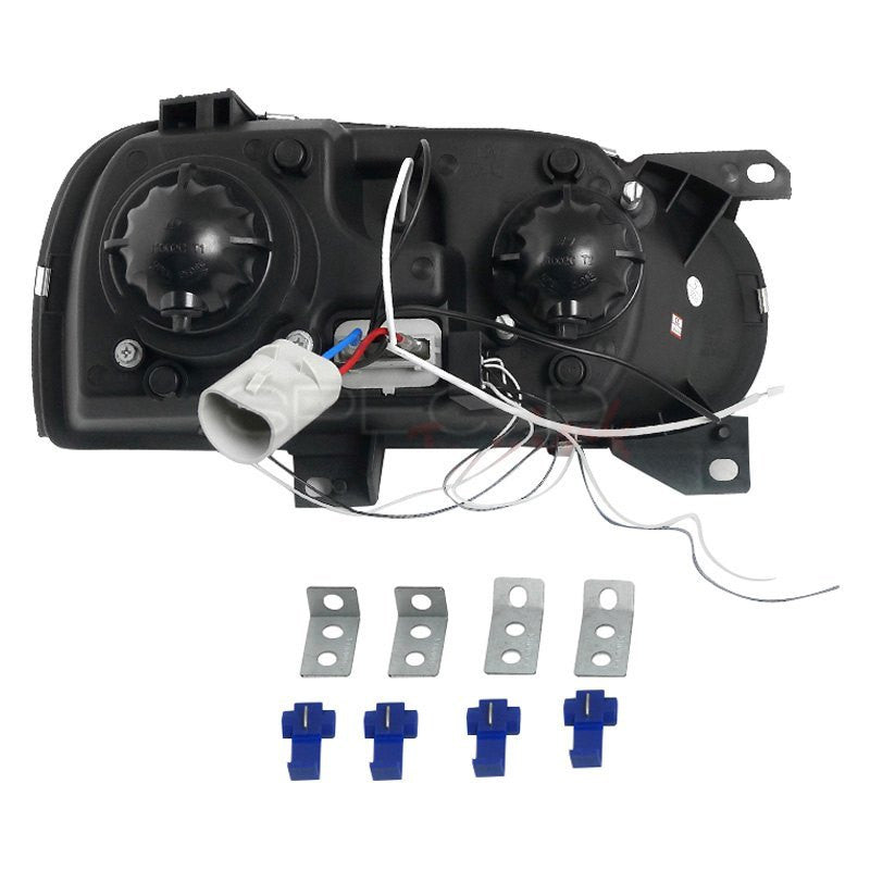 Spec-D 93-98 VW Golf Cabrio Halo Projector Headlights Black