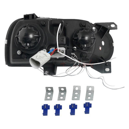 Spec-D 93-98 VW Golf Cabrio Halo Projector Headlights Black