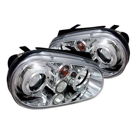 Spec-D 99-06 VW Golf Mk4 Headlights Dual Halo Projector Chrome