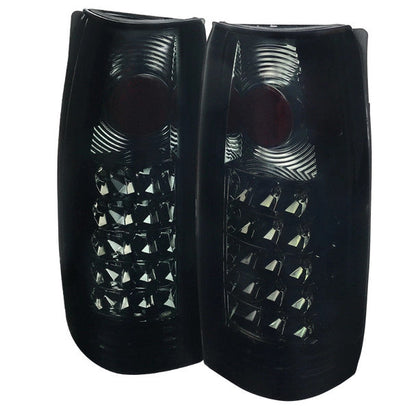 Spec-D 88-00 Chevy GMC C/K Tahoe Yukon LED Tail Lights Smoked