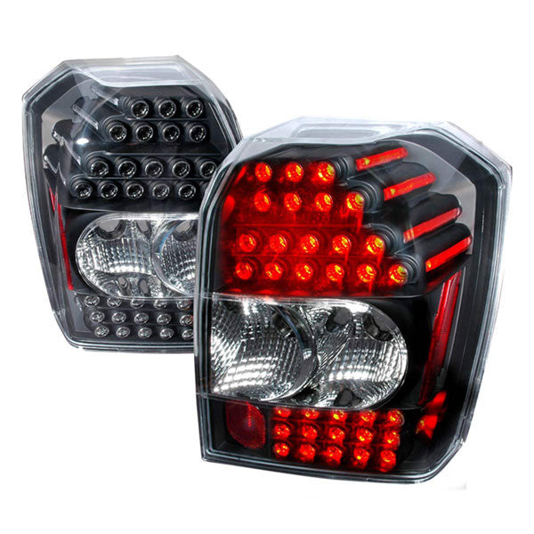 Spec-D 07-12 Dodge Caliber LED Tail Lights Black