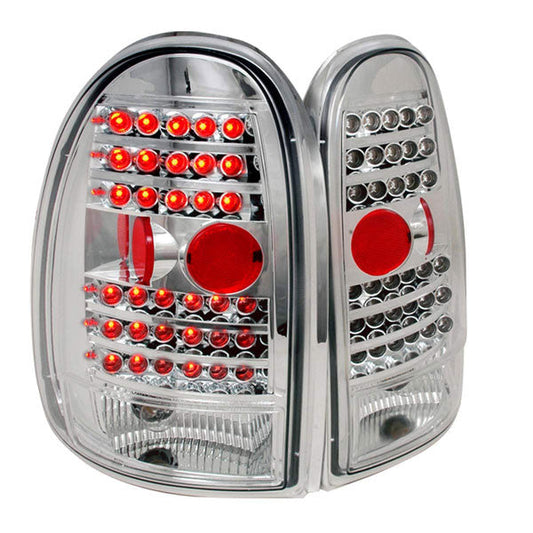 Spec-D 96-00 Dodge Caravan LED Tail Lights Chrome