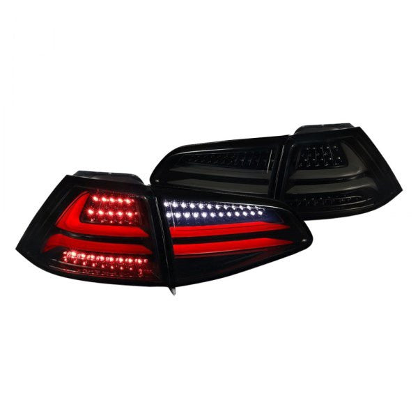 Spec-D 15-17 VW Golf GTI Tail Lights LED Glossy Black/Smoked