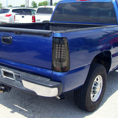 Spec-D 03-06 Silverado GMC Sierra Tail Lights LED Glossy Black/Smoked